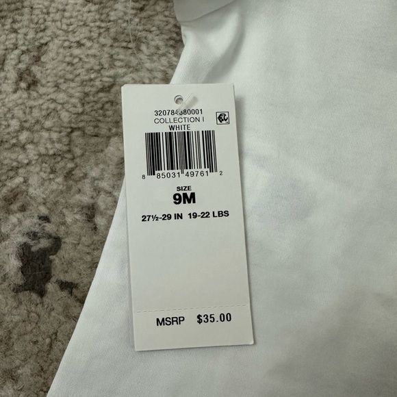 Ralph Lauren Baby White Onesie Size 9 Months Brand New - Picture 3 of 3